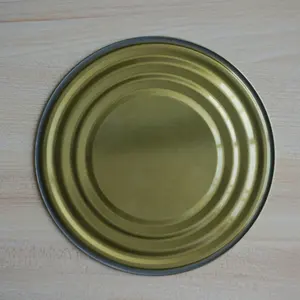 Embalaje de metal redondo vacío de grado alimenticio con tapa de metal de fácil extracción