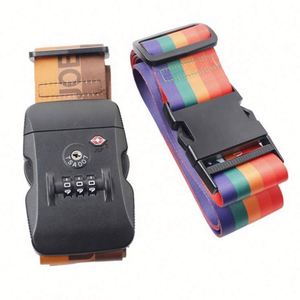 2024 Custom Logo TSA Backpack Adjustable Luggage Belt Quality Travel Bag Accessory Featuring Sublimation Webbing Bag Accessory - Product Image 5