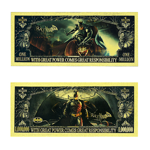 5 Modelos 2026 Nueva Serie Billete de Anime de Superhéroes Americanos de Doble Cara Material PET Estilo Dólar Estadounidense para Colección - Product Image 3