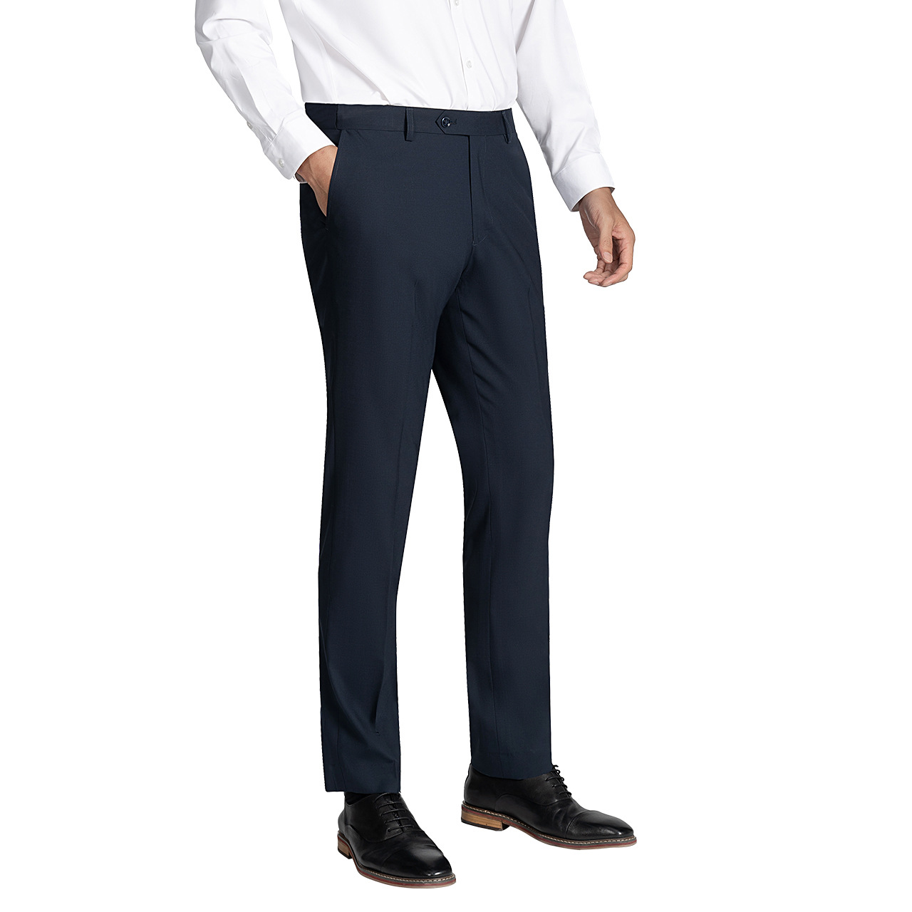 2024 Summer New Cool Antibacterial Men's Dress Slim Fit Navy Blue Suit  Pants Fashion Large Size Men's Trousers Business Office| Alibaba.com