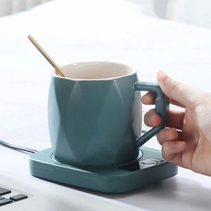 Chauffe-tasse électrique USB en acier inoxydable, écologique, pour café, avec tapis chauffant à température constante pour la maison - Product Image 5
