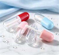 Tube de brillant à lèvres vide en silicone, mini, 3 ml, multicolore, antidérapant, emballage cosmétique en gros