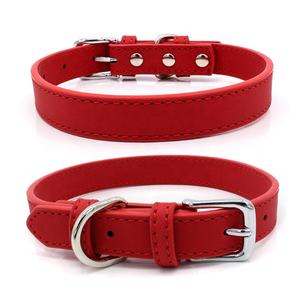 Conjunto de correa de collar de entrenamiento de perro táctico ajustable de cuero PU de lujo Material suave remache decoraciones de encaje patrones impresos sólidos - Product Image 5