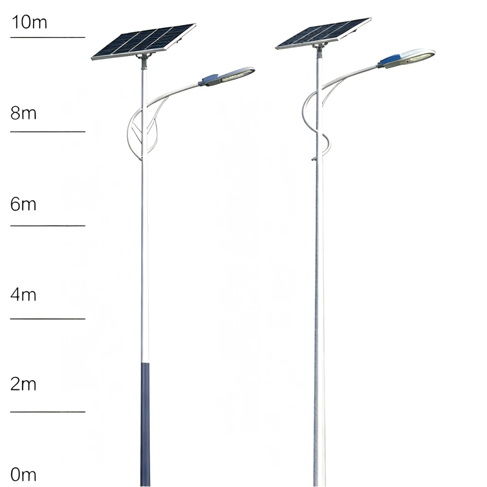High Efficiency IP65 LED Split Solar Highway Street Light with Separated PV Panel Lithium Battery for Outdoor Parking Lighting