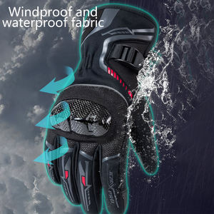 <span class=keywords><strong>Gants</strong></span> de moto d'hiver imperméables en fibre de carbone coque de protection <span class=keywords><strong>gants</strong></span> de course de motocross pour les sports de plein air-pêche cycliste - Product Image 3