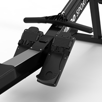 VIMDO VAR03 Rameur à Air Commercial, Machine de Rame, Équipement de Gym CrossFit pour le Fitness