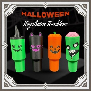Llavero de regalo de Halloween y Navidad, llavero organizador de lápices labiales impreso en 3D, mini llavero portátil para lápices labiales, regalo. - Product Image 2