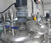 Homogénéisateur de texture pour émulsions cosmétiques, mélangeur d'onguents, équipement sous vide en acier inoxydable, capacité 400-1000L, petit modèle