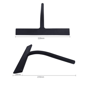 Tergivetro Multiuso in Acciaio Inossidabile per Vetri Auto, Porte e Finestre, con Lama in Gomma Siliconica, per Pulizia Finestre e <span class=keywords><strong>Doccia</strong></span> - Product Image 2