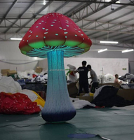Champignon gonflable coloré avec Led, éclairage décoratif d'extérieur, pour décoration de scène en extérieur
