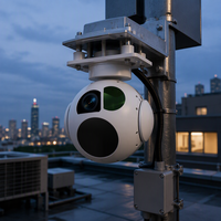 Caméra thermique HD 2 axes 3 lumières 640x512 pixels avec nacelle stabilisée pour inspection de drones, vision nocturne, sécurité, recherche et sauvetage