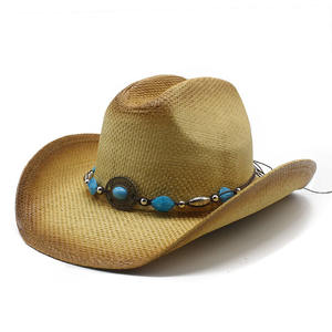 Vintage Panama Jazz Hoeden Voor Mannen Vrouwen Lente Zomer Stijlvolle Handgeweven Stro <span class=keywords><strong>Trucker</strong></span> Bont Emmer Hoeden - Product Image 1