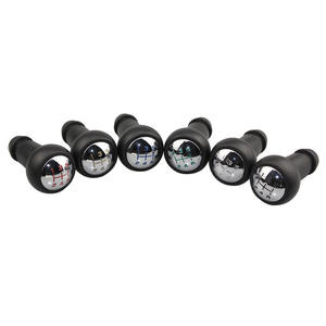 Pommeau de levier de vitesse de voiture en plastique noir, 5 vitesses, ergonomique, pour Peugeot 307 Elysee 206, compatible avec l'Europe - Product Image 1