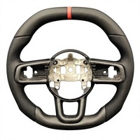 Accessoires de modification intérieure du volant en cuir véritable pour Jee/p Wrangler JL Grand Cherokee Cherokee Compass Renegade