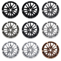 Jantes en alliage forgé 19 pouces noires à rayons multiples 8 trous 120 mm PCD 1 pièce Jantes de voiture personnalisées multicolores légères