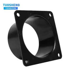Professional CNC Black Intake Tube/Duct Mounting Plate Flang Cover /Exhaust Fan Parts