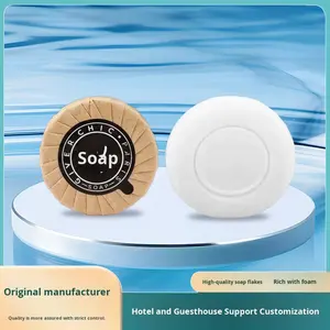 Mini Round Solid Bar <strong>Soap</strong>-Compact &amp; Portable Gentle Cleansing for Travel &amp; <strong>Hand</strong> Washing - Product Image 2