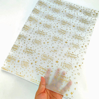 Papier de soie imprimé motif chapeau de Noël, papier d'emballage personnalisé pour bouquets, vêtements, vin, sacs à main, lingerie, emballage cadeau
