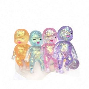 Juguete Blandito Antiestrés Melanth Glitter Baby Squishy Natasha de TPR, Muñeco Moldeable de Rebote Lento para Alivio de la Ansiedad 14+ - Product Image 4