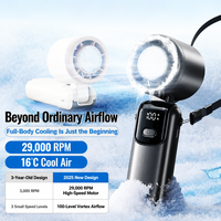 Ventilateur portable rafraîchissant 2026 avec affichage numérique USB, moteur sans balais pliable, contrôle de vitesse progressif, autonomie de 8 à 12 heures