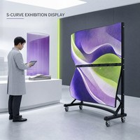 Layar Video LED Lipat S-Curve Fleksibel P2.5 4K HDR10, Layar Lunak Kreatif dengan Garansi 2 Tahun untuk Pameran dan Periklanan Dalam Ruangan