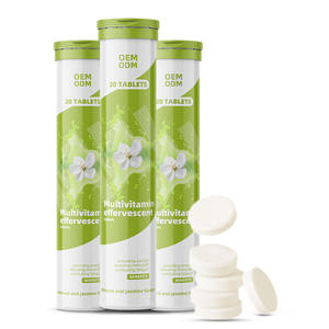 Suplementos efervescentes de vitamina compuestos de tableta de ejercicio de reposición de electrolitos con sabor a naranja OEM para adultos Boost - Product Image 1