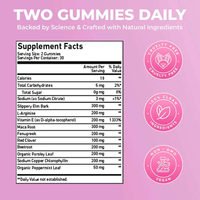 Gommes d'équilibre féminin à saveur de baies mélangées pour femmes 60 vitamines améliorant les phéromones pour les adolescents
