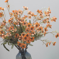 Meistverkaufte 15-Köpfige Künstliche Seiden-Pflaumenblüten Vintage Blumen Herbstfarben für Valentinstag Hochzeit Heim-Dekoration