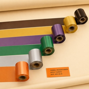 <span class=keywords><strong>Ruban</strong></span> d'impression antistatique en résine intégrale orange 60 mm x 300 m pour impression sur <span class=keywords><strong>film</strong></span> vinyle et <span class=keywords><strong>ruban</strong></span> satiné, qualité professionnelle - Product Image 5
