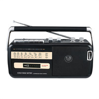 Lecteur de cassettes rétro M-50BT, radio portable AM FM SW, enregistreur de cassettes, USB, TF, MP3, Bluetooth, audio, maison, extérieur