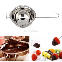 Outil manuel en acier inoxydable Outil de cuisson de cuisine écologique pour mélanger le chocolat et faire fondre la bougie de cire