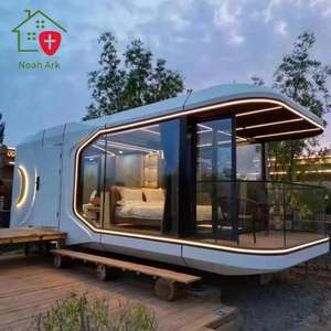 Maison préfabriquée moderne de type conteneur de bureau mobile, inspirée des capsules spatiales, structure en acier, écologique, durée de vie de 30 ans, Noah - Product Image 2