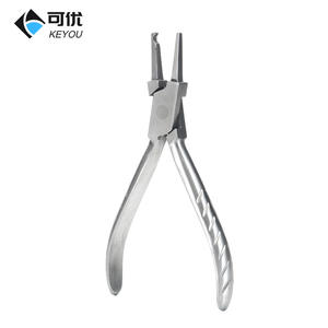 Pince de réparation de lunettes Keyou, 1/8 po, à mâchoires lisses et pointe plate, pour ajustement de monture et fixation des plaquettes nasales - Product Image 1