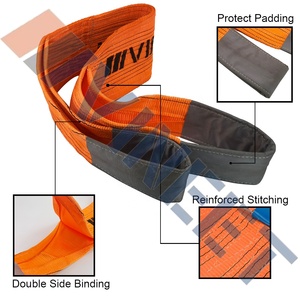 헤비 듀티 <span class=keywords><strong>10</strong></span> 톤 15 톤 플랫 폴리에스터 크레인 컨테이너 리프팅 벨트 슬링 컬러 코드 웨빙 슬링 - Product Image 6