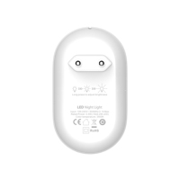 Lampe de nuit LED à capteur intelligent LDNIO, lumière décorative murale pour chambre à coucher avec sortie 5V/3A, compatible avec les téléphones mobiles