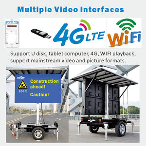 P6.67 dẫn đăng ký Trailer biển quảng cáo hai mặt Trailer 360 xoay thủy lực mast Màn hình LED Trailer - Product Image 2