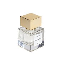 Vente en gros de flacons de parfum carrés transparents en verre de 30 ml, 50 ml, 100 ml, flacon pulvérisateur vide, atomiseur