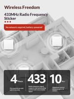 Module d'interrupteur sans fil RF 433 MHz LINGJU RD11-5 pour lampe de plafond, portée 10-30 m, 10A/220V, compatible Android IOS
