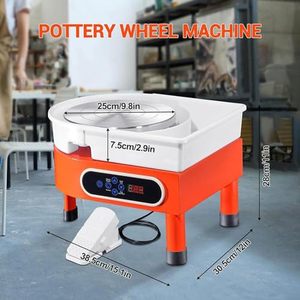 Máquina eléctrica de rueda de cerámica Bview Art con pantalla táctil LCD y pedal para adultos y principiantes, ideal para manualidades - Product Image 2