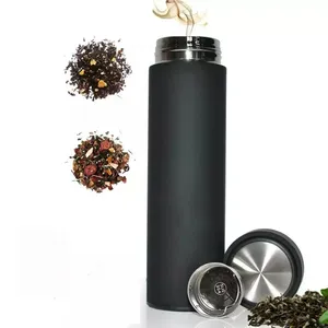 350ml 450ml Custom Stainless Steel Thermos Insulated Water Bottle Travel Mug Vacuum Thermos Cup with Tea Infuser