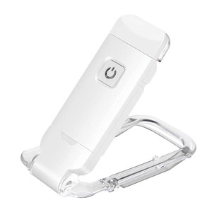 Botón de plástico USB <span class=keywords><strong>Mini</strong></span> protección ocular plegable libro Clip luz conveniente portátil Simple lectura luz trabajo aprendizaje lámpara de noche - Product Image 1
