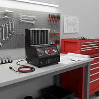 Machine de nettoyage et de test des injecteurs de carburant à 6 cylindres, nettoyage ultrasonique, équipement de service pour injecteurs GDI EFI SRE, utilisation en garage et atelier
