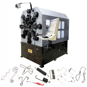 Mesin pembentuk pegas otomatis CNC 4 mm untuk memancing klip cepat dan produsen mesin pegas putar kawat jepit ikan