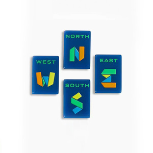 Modern Acrylic Mahjong Tiles Set North East South West Directional Design Portable Universal Style 4 Players - Product Image 1