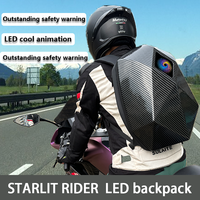 Panel de señal de pantalla LED de uso diario, mochila de Caballero de motocicleta de espacio expandible con mochilas de casco hechas en China