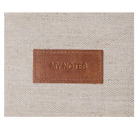 Carnet de bien-être personnalisé en lin, livraison rapide, couverture rigide, impression d'affirmations, livre en tissu, logo personnalisable, taille adaptable