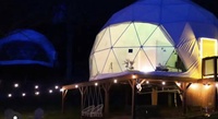 Dôme transparent en plastique de luxe moderne pour l'extérieur, 12 pieds, pour hôtel, jardin, serre, igloo, utilisation domestique