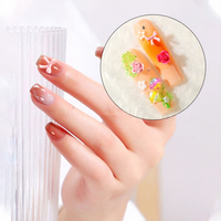Accessoires pour ongles Saint-Valentin : Mini nœuds 3D mignons en résine, 6 compartiments, cœurs polyvalents, roses pour nail art