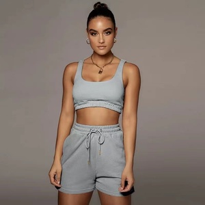 Ultime donne solid <span class=keywords><strong>outdoor</strong></span> outfit tuta da jogging in cotone abiti popolari <span class=keywords><strong>abbigliamento</strong></span> <span class=keywords><strong>donna</strong></span> set a due pezzi - Product Image 3