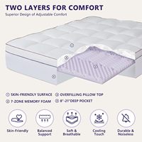 Matelas en mousse pour lit d'hôpital pliable traditionnel, garnissage en plumes de canard, blanc